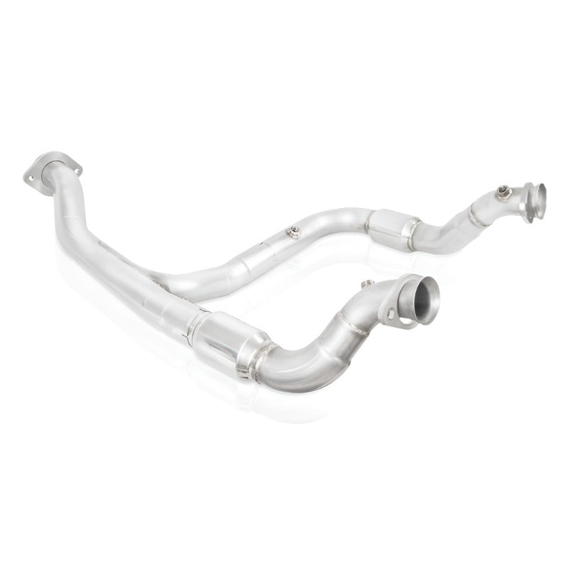 Stainless Works 15-18 F-150 3.5L Downpipe 3in High-Flow Cats Y-Pipe Factory Connection - Black Ops Auto Works