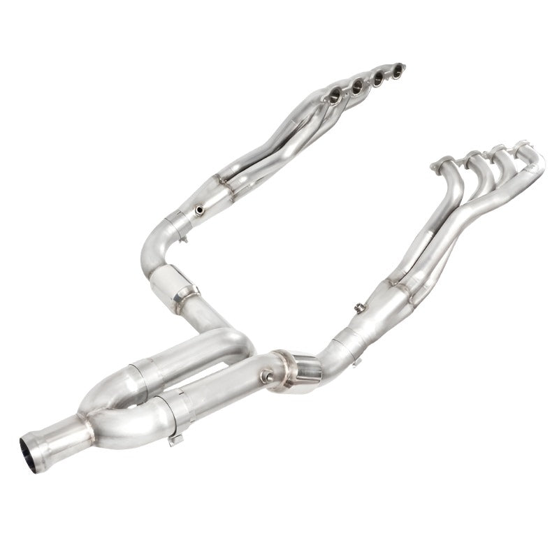 Stainless Works 2007-13 Chevy Silverado/GMC Sierra Headers 1-7/8in Primaries High-Flow Cats Y-Pipe - Black Ops Auto Works