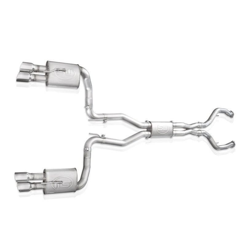 Stainless Works 2008-09 Pontiac G8 GT 3in Catback Systemt X-Pipe Turbo Chambered Muffler 3.5in Tips - Black Ops Auto Works