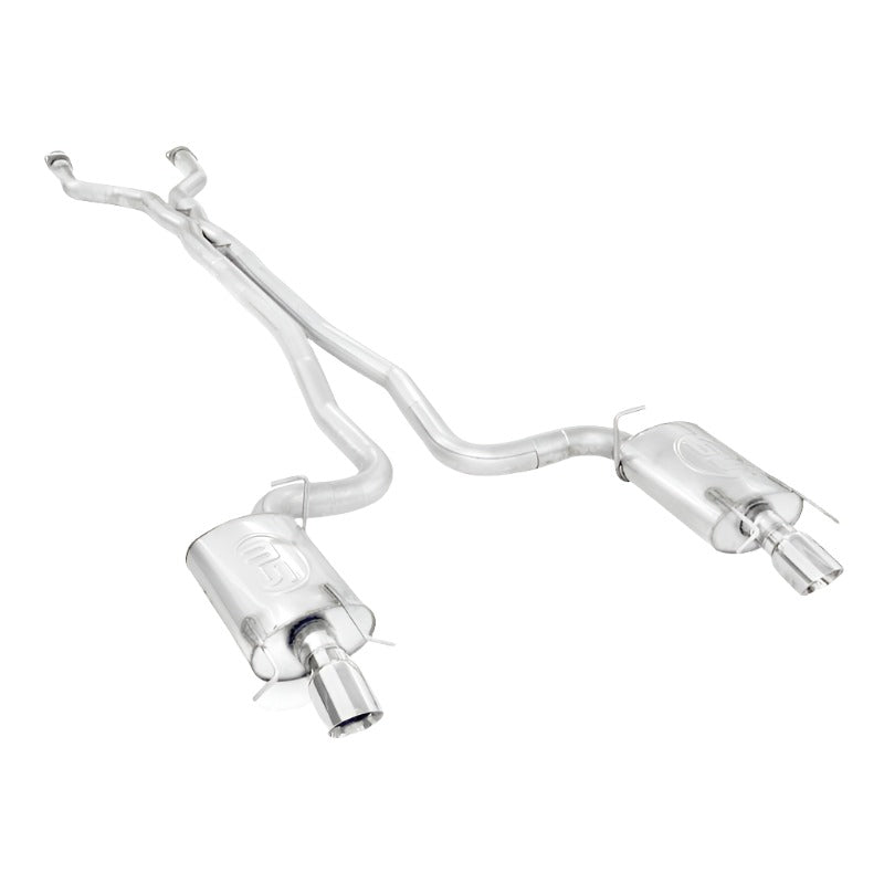 Stainless Works 2009-15 Cadillac CTS-V Sedan 3in Catback System X-Pipe S-Tube Mufflers 4in Tips - Black Ops Auto Works