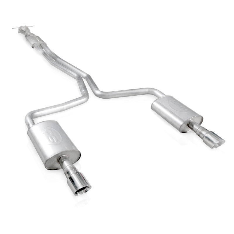 Stainless Works 2010-18 Ford Taurus SHO V6 2-1/2in Catback Chambered Mufflers X-Pipe - Black Ops Auto Works