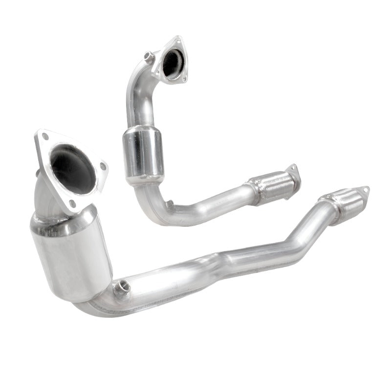 Stainless Works 2010-18 Ford Taurus SHO V6 Downpipe High-Flow Cats - Black Ops Auto Works