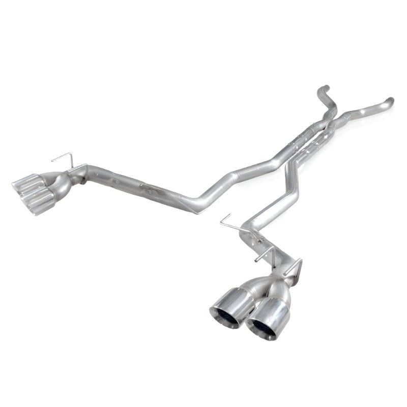 Stainless Works 2012-15 Camaro ZL1 6.2L 3in Catback Dual Chambered Exhaust X-Pipe Quad Tips - Black Ops Auto Works
