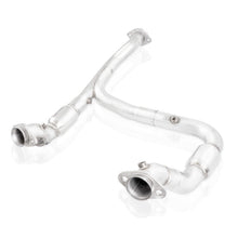 Load image into Gallery viewer, Stainless Works 2015-16 F150 2.7L Downpipe 3in High-Flow Cats Y-Pipe Factory Connection - Black Ops Auto Works