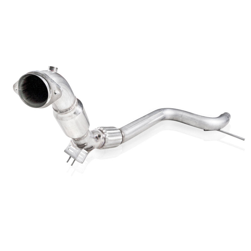 Stainless Works 2015-16 Mustang Downpipe 3in High-Flow Cats Factory Connection - Black Ops Auto Works