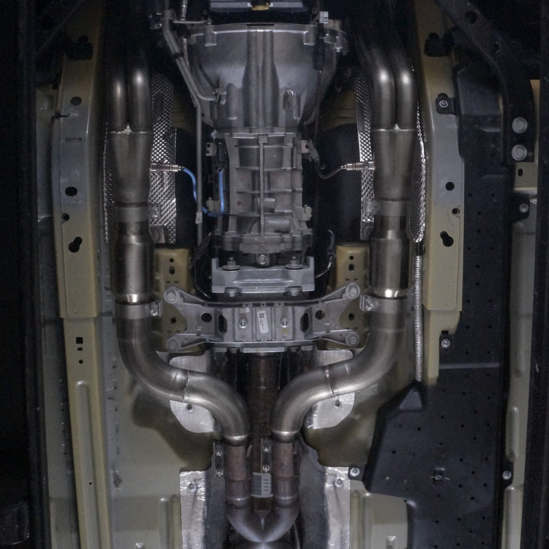 Stainless Works 2015+ Ford GT350 Headers 1-7/8in Primaries High-Flow Cats 3in Collectors - Black Ops Auto Works