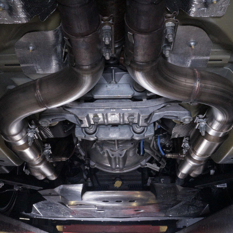 Stainless Works 2015+ Ford GT350 Headers 1-7/8in Primaries High-Flow Cats 3in Collectors - Black Ops Auto Works