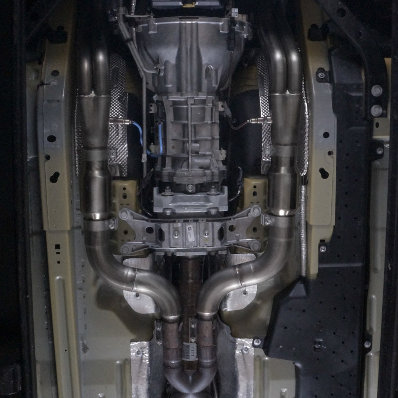 Stainless Works 2015+ Ford GT350 Headers 1-7/8in Primaries High-Flow Cats 3in Collectors - Black Ops Auto Works