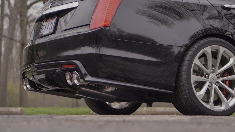 Stainless Works 2016-18 Cadillac CTS-V Sedan Axleback System Dual-Mode Turbo Mufflers 4in Tips - Black Ops Auto Works