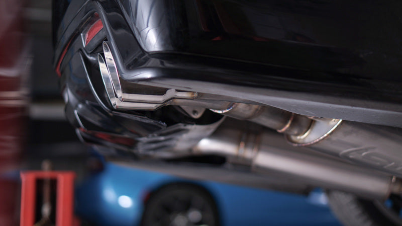 Stainless Works 2016-18 Cadillac CTS-V Sedan Axleback System Dual-Mode Turbo Mufflers 4in Tips - Black Ops Auto Works