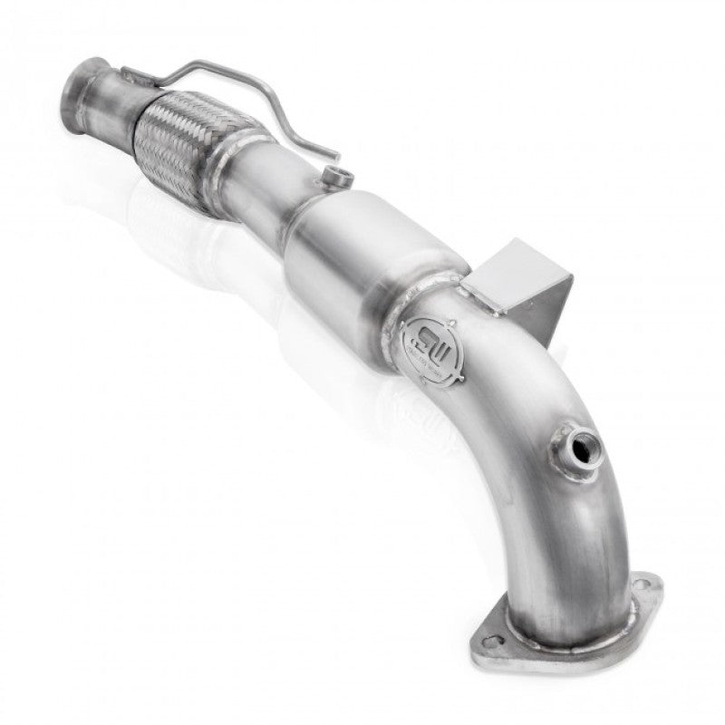 Stainless Works 2016-18 Ford Focus RS 3in High-Flow Cats Downpipe Factory Connection Stainless Works SSWFCRS16DPCAT