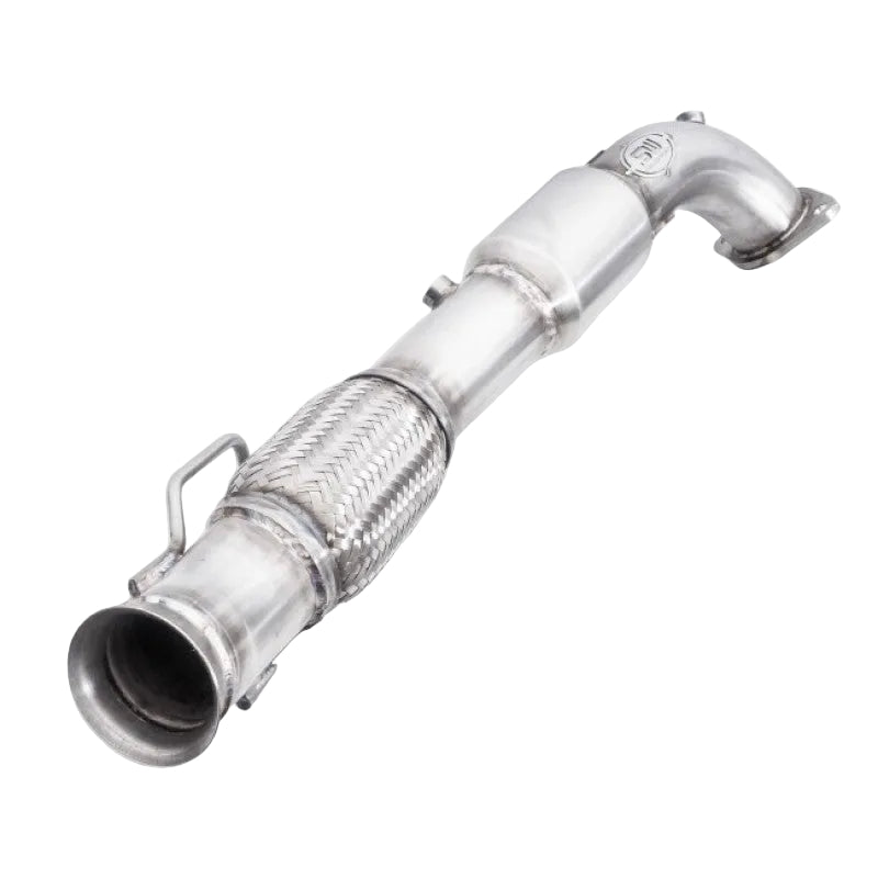 Stainless Works 2016-18 Ford Focus RS 3in High-Flow Cats Downpipe Factory Connection Stainless Works SSWFCRS16DPCAT