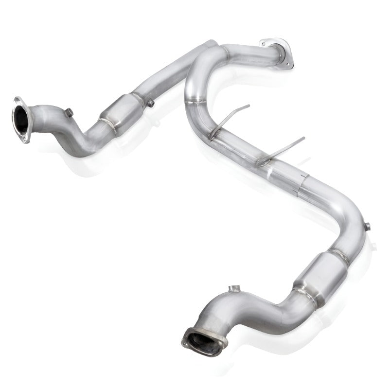 Stainless Works 2017 F-150 Raptor 3.5L 3in Downpipe High-Flow Cats Factory Connection - Black Ops Auto Works
