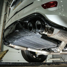 Load image into Gallery viewer, Stainless Works 2018 Jeep TrackHawk 6.2L 3in Catback System X-Pipe Turbo S-Tube Muffler Stock Exit - Black Ops Auto Works