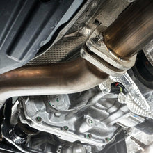 Load image into Gallery viewer, Stainless Works 2018 Jeep TrackHawk 6.2L 3in Catback System X-Pipe Turbo S-Tube Muffler Stock Exit - Black Ops Auto Works