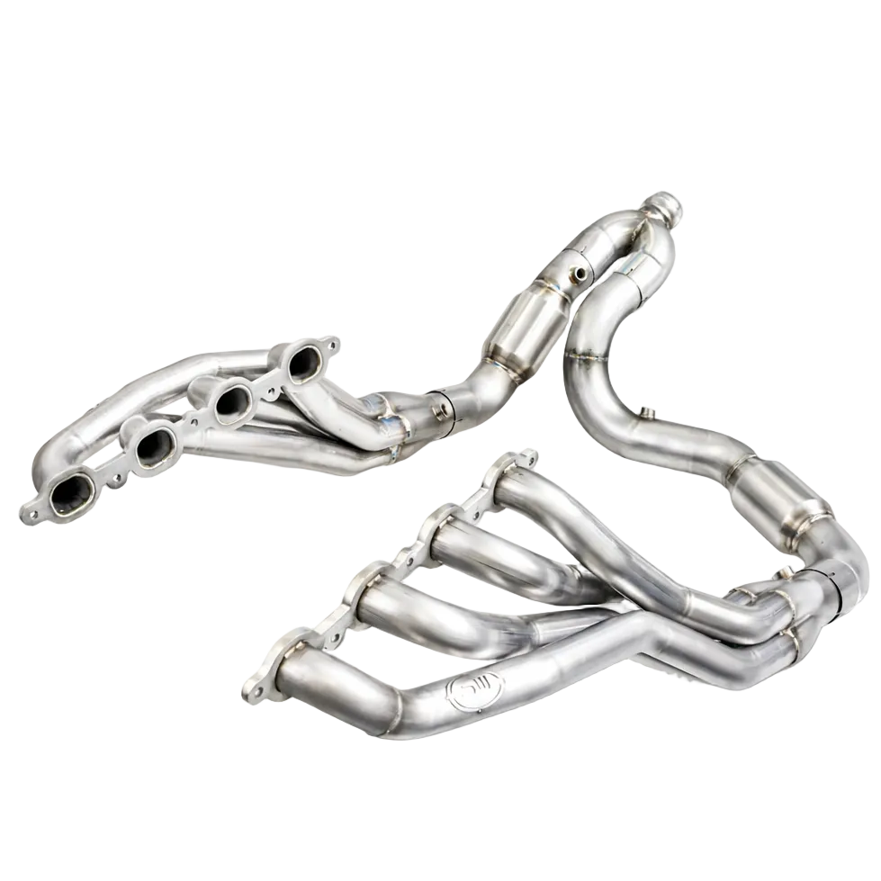 Stainless Works catted headers full system view