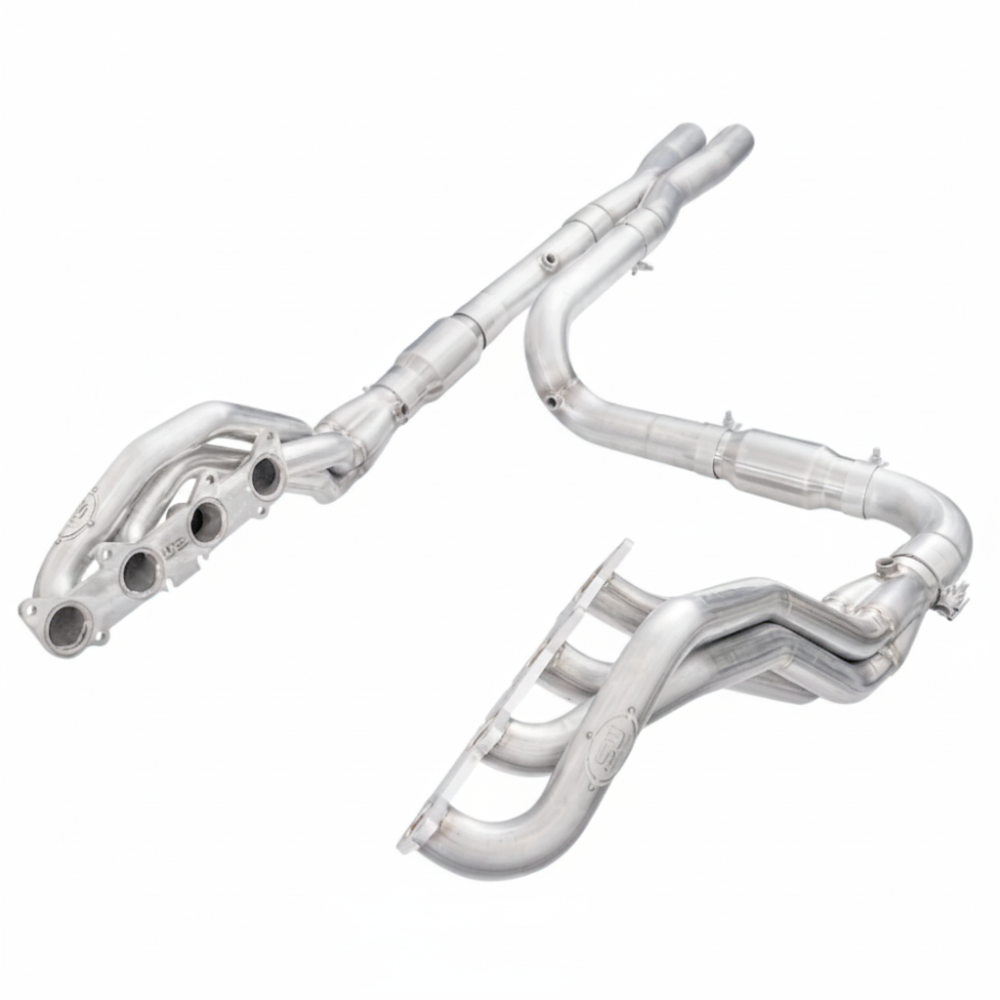 Stainless Works Ford F-150 5.0L power header kit performance connect detail view