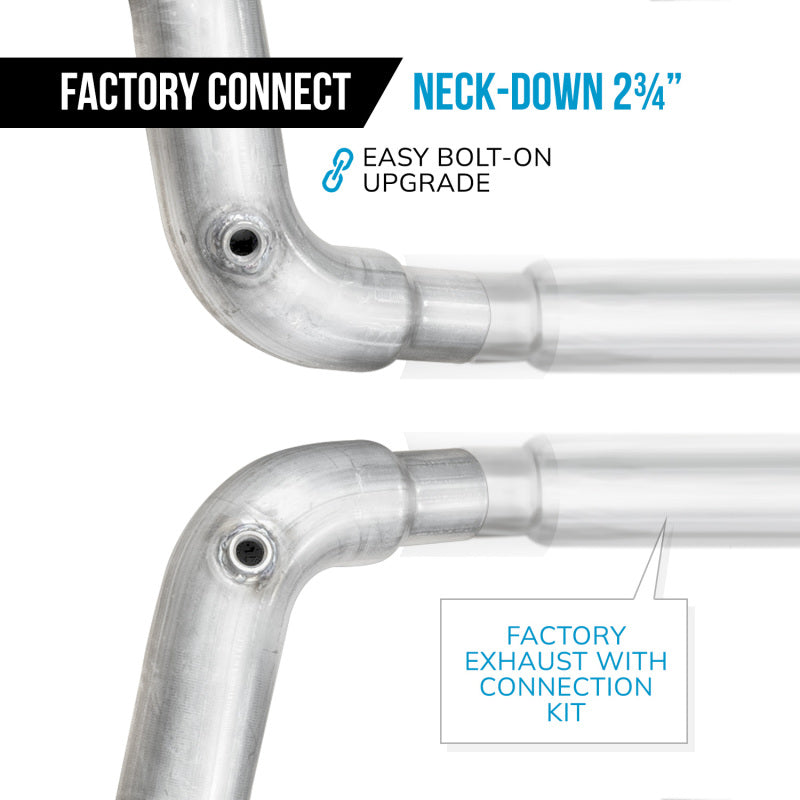 Stainless Works Mustang GT lead pipe kit, factory connect