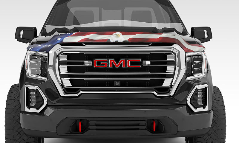 Stampede 2015-2019 GMC Canyon Vigilante Premium Hood Protector - Flag - Black Ops Auto Works