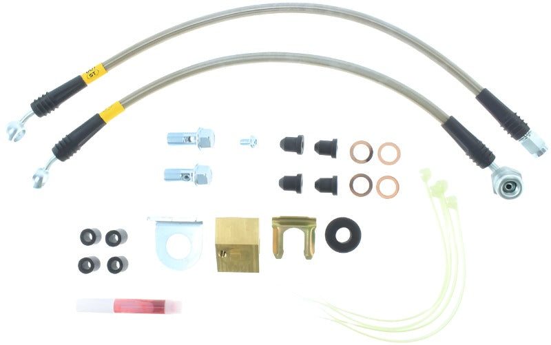 StopTech 06-10 Jeep Grand Cherokee (all) Stainless Steel Rear Brake Lines - Black Ops Auto Works