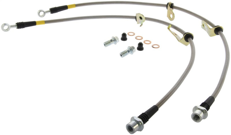 StopTech 06-17 Lexus HS250h / Toyota RAV4 Stainless Steel Front Brake Lines-Brake Line Kits-Stoptech-805890629832-