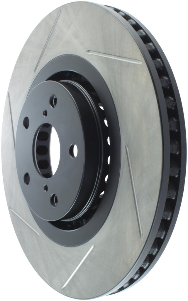 StopTech Power Slot 06-07 Lexus GS430 / 08 Lexus GS460/GS450H / 06-10 IS350 Slotted Right Front Rot - Black Ops Auto Works