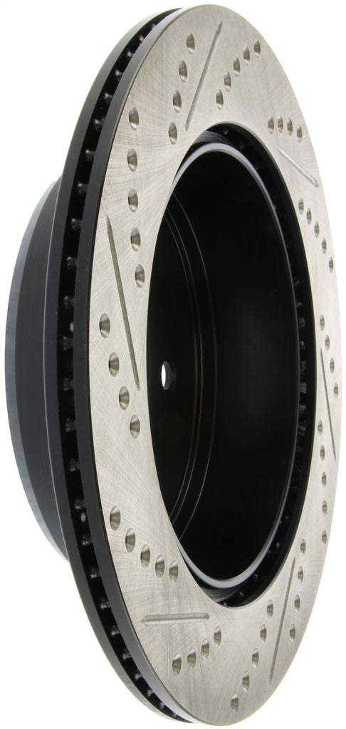 StopTech Slotted & Drilled Sport Brake Rotor Left Rear 13-14 Lexus GS300/350/400/430 - Black Ops Auto Works