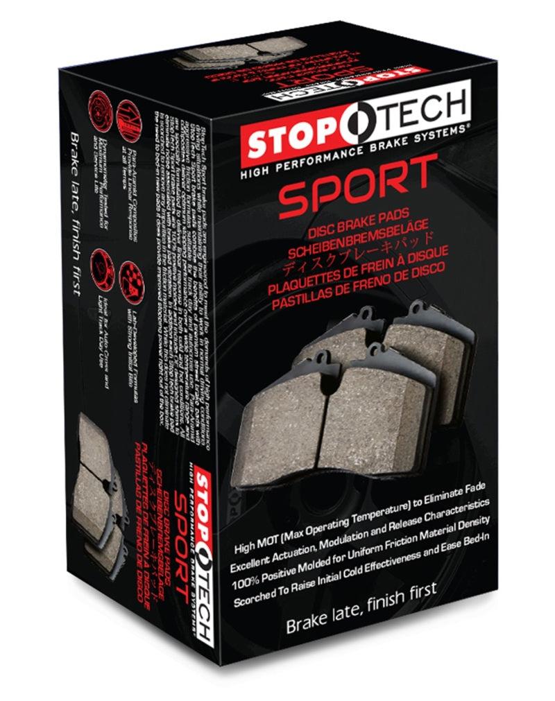 StopTech Sport Brake Pads w/Shims and Hardware - Rear - Black Ops Auto Works