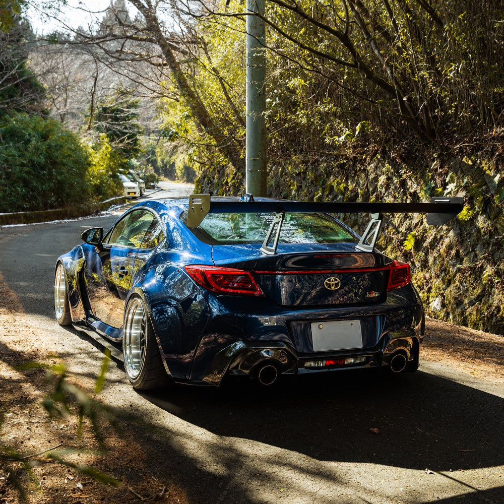Subaru BRZ ADRO Widebody V2 aero kit with front bumper, overfenders, side skirts, and rear diffuser