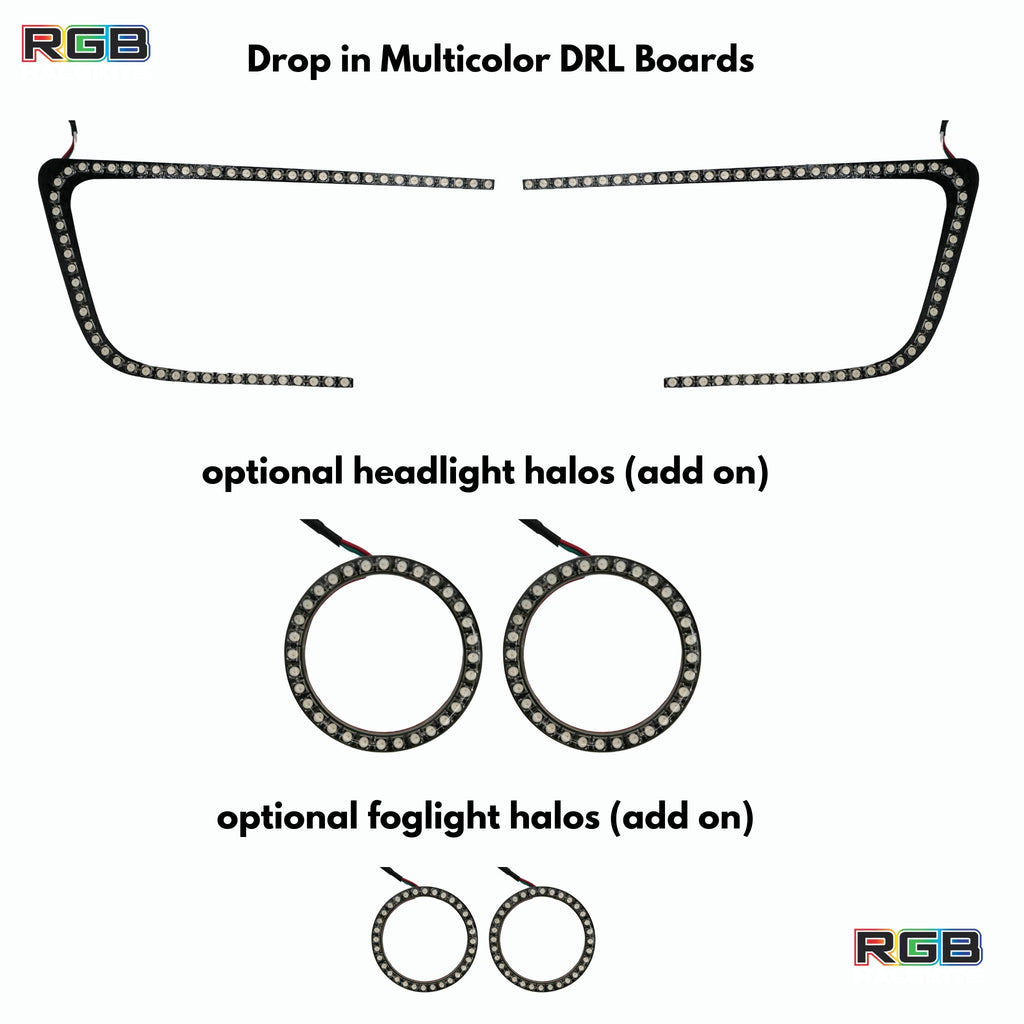 RGB Halo Kits Subaru WRX/STI Flow Series C Bar DRL Boards (2015-2021)