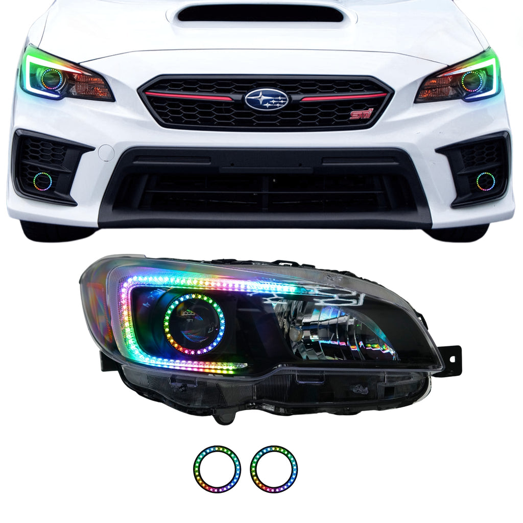 RGB Halo Kits F2 | B13 | B14 | A20 | P2 - BX3 Subaru WRX/STI Flow Series C Bar DRL Boards (2015-2021)