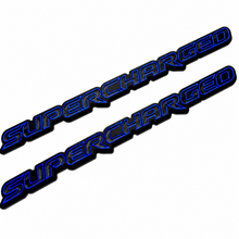 Load image into Gallery viewer, Supercharged-Fender-CF Carbon Fiber Supercharged Fender Badge