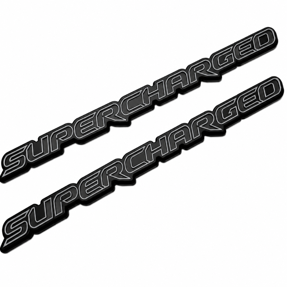 Supercharged-Fender-CF Carbon Fiber Supercharged Fender Badge