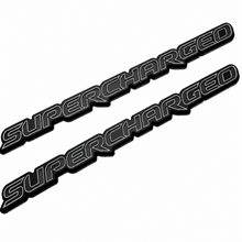 Load image into Gallery viewer, Supercharged-Fender-CF Carbon Fiber Supercharged Fender Badge