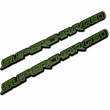 Load image into Gallery viewer, Supercharged-Fender-CF Carbon Fiber Supercharged Fender Badge