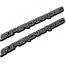 Load image into Gallery viewer, Supercharged-Fender-CF Carbon Fiber Supercharged Fender Badge