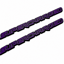 Load image into Gallery viewer, Supercharged-Fender-CF Carbon Fiber Supercharged Fender Badge