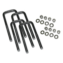 Load image into Gallery viewer, Superlift square U-bolt four-pack with locking nuts and washers