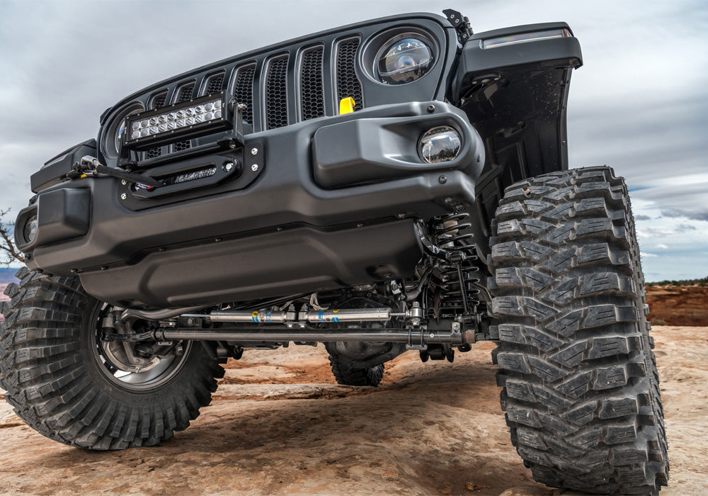 Superlift 18-20 Jeep Wrangler JL/2020 Jeep Gladiator JT 4WD - Dual Steering Stabilizer Kit Bilstein - Black Ops Auto Works