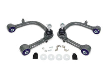 Load image into Gallery viewer, SuperPro front upper control arm pair, front view showing bushing alignment and hardware