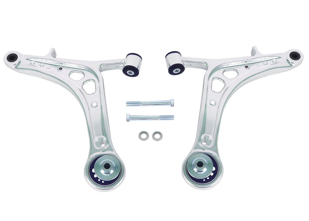 SuperPro 2008 Subaru Impreza WRX STI Front Lower Alloy Control Arm Kit (+Caster) - Superpro ALOY0015K