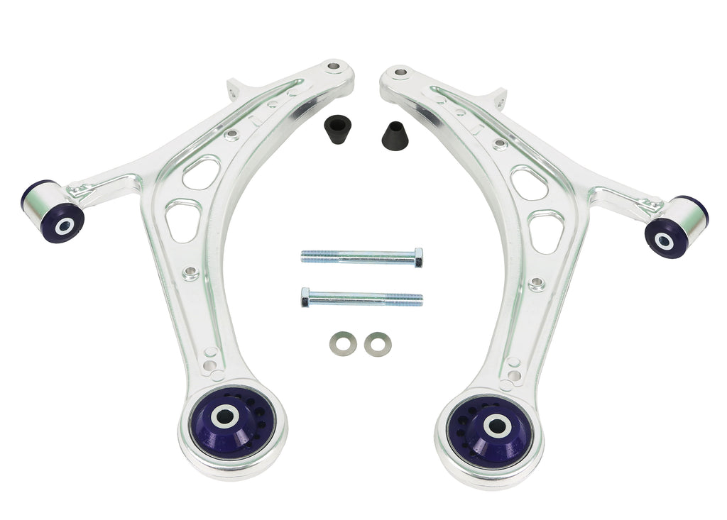SuperPro 2008 Subaru Impreza WRX STI Front Lower Alloy Control Arm Kit (+Caster) - Superpro ALOY0015K