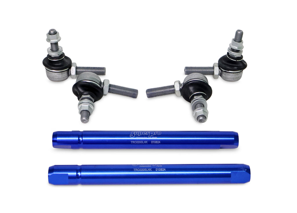SuperPro 2004 Mazda 3 i Front HD Adjustable End Link Set (10mm Studs 254mm to 305mm) - Superpro TRC10200