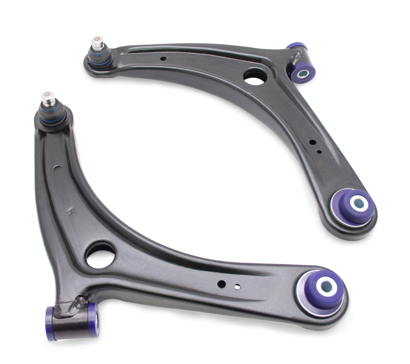 SuperPro 2008 Mitsubishi Lancer GTS Front Lower Control Arm Set w/ Bushings - w/ Positive Caster - Superpro TRC1023