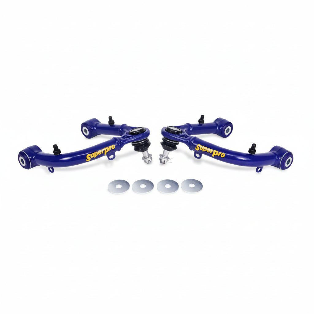 SuperPro TRC6560 fixed offset front upper control arm with pre-fitted heavy-duty ball joint and polyurethane bushings