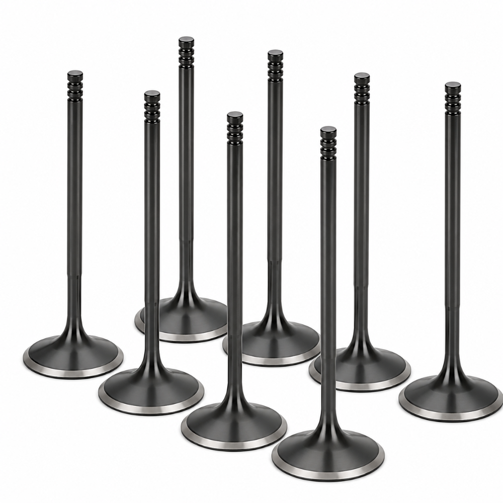 Supertech black nitrided intake valves set of 8 for VW and Audi EA888 engines
