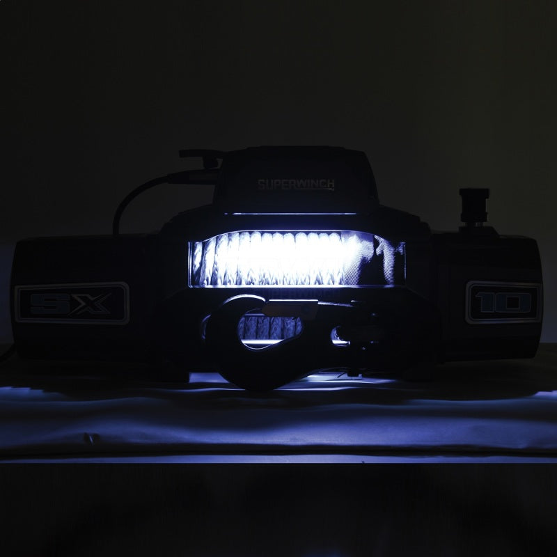 Superwinch 10000 LBS 12V DC 3/8in x 80ft Synthetic Rope SX 10000 Winch - Black Ops Auto Works