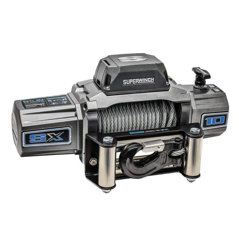 Superwinch 10000 LBS 12V DC 3/8in x 85ft Wire Rope SX 10000 Winch - Black Ops Auto Works