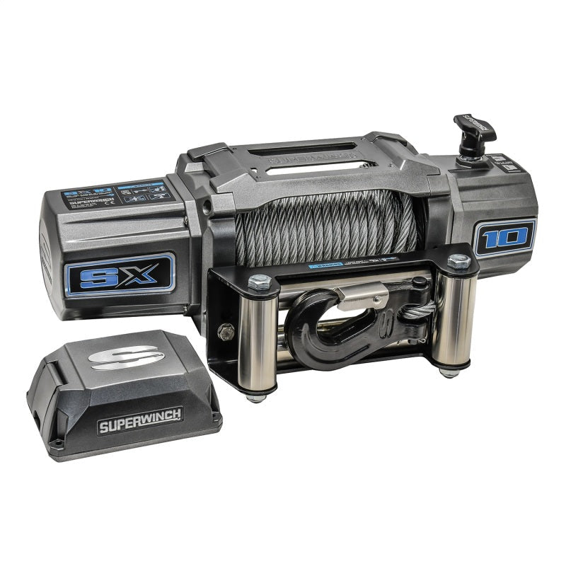 Superwinch 10000 LBS 12V DC 3/8in x 85ft Wire Rope SX 10000 Winch - Black Ops Auto Works