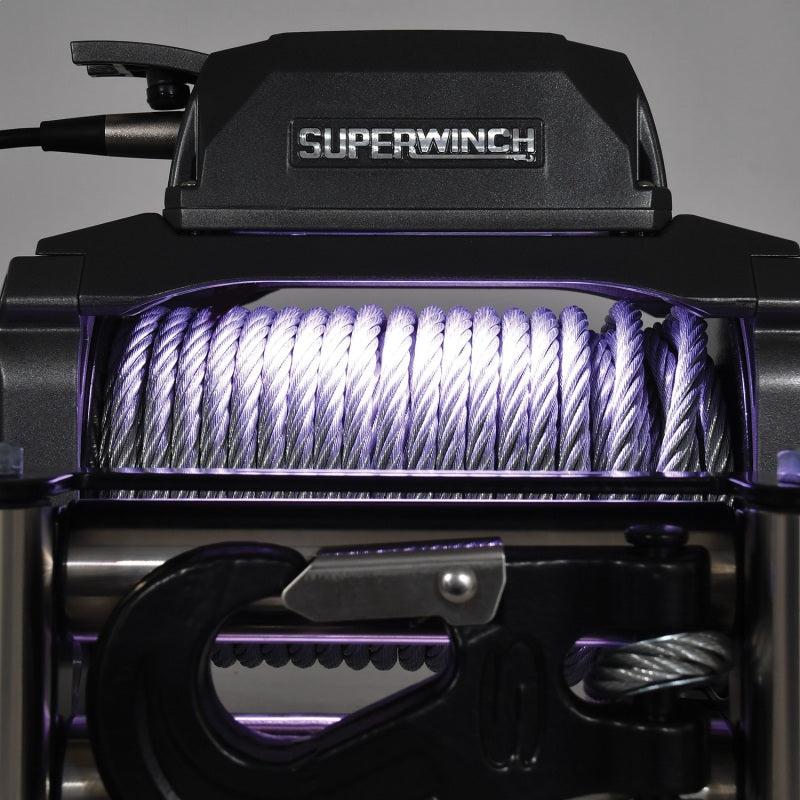 Superwinch 10000 LBS 12V DC 3/8in x 85ft Wire Rope SX 10000 Winch - Black Ops Auto Works